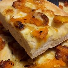 Focaccia zucca e brie