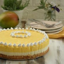 Mousse cake al mango e cioccolato bianco