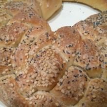 Treccia di pane a 5 capi