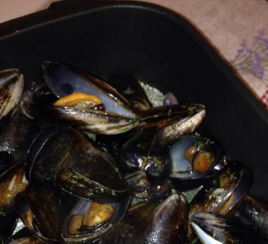 Cozze alla  marinara nel cuco