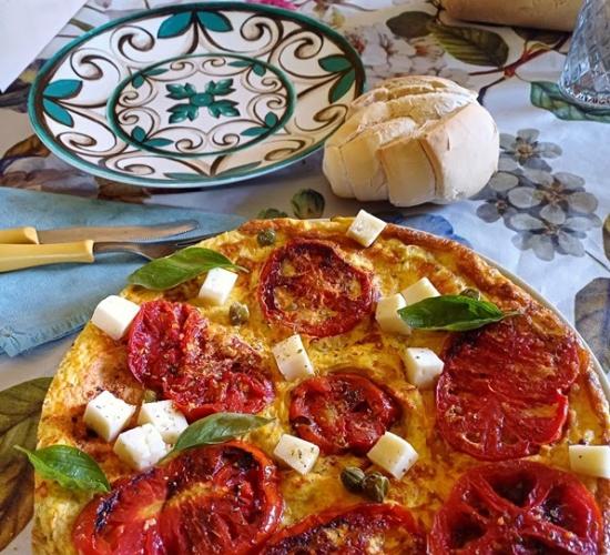 Frittata con pomodori arrosto e altre bontà