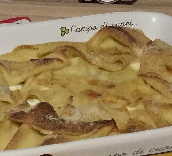 Tortino impacchettato di crespelle - ricetta passo passo